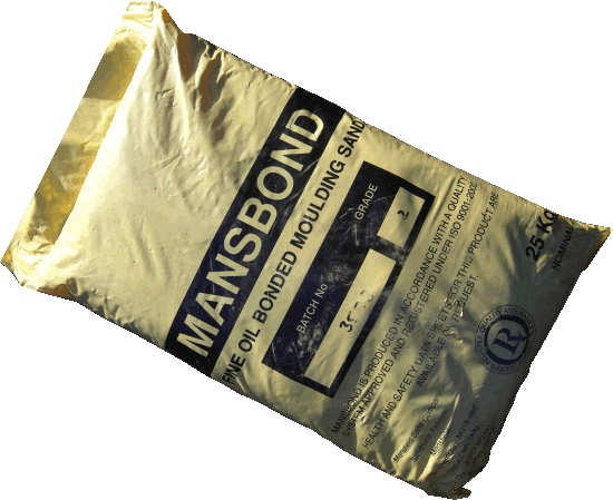 20 Bags of Mansbond Oil Sand 500Kg for metal casting