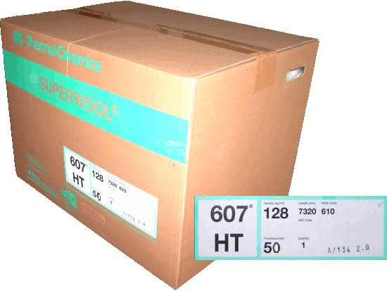 Pallet 6 boxes Delivery to GU10 2QE Superwool 607 HT 128Kg 50mm Pallet 6 boxes Delivery to GU10 2QE Superwool 607 HT 128Kg 50mm